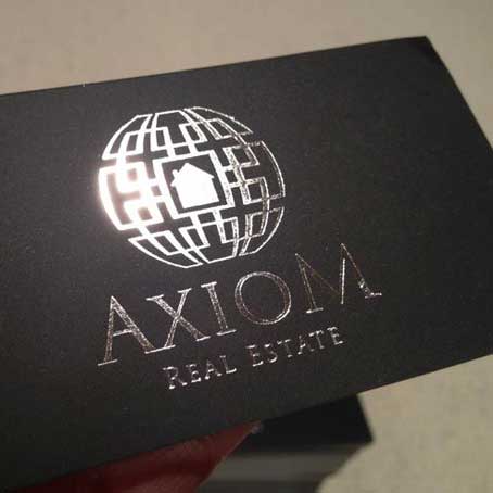 Black and Silver Printing Cards