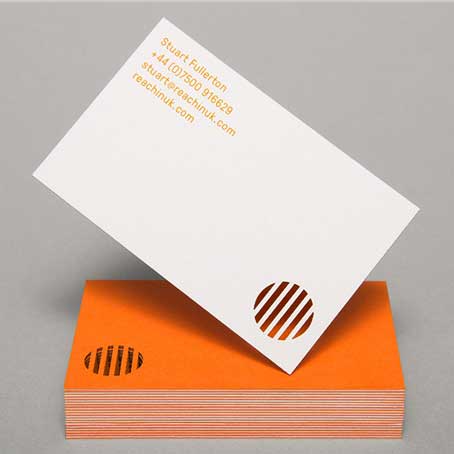 Die Cutting Visiting Cards